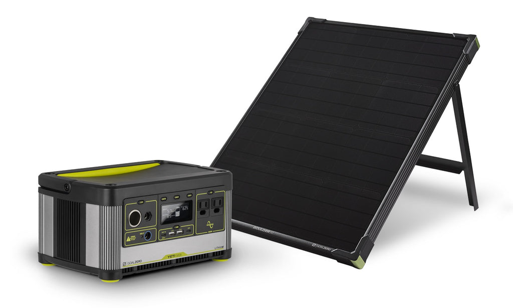 Goal Zero Solar Generator: Yeti 500X Boulder 50 Watt Solar Panel