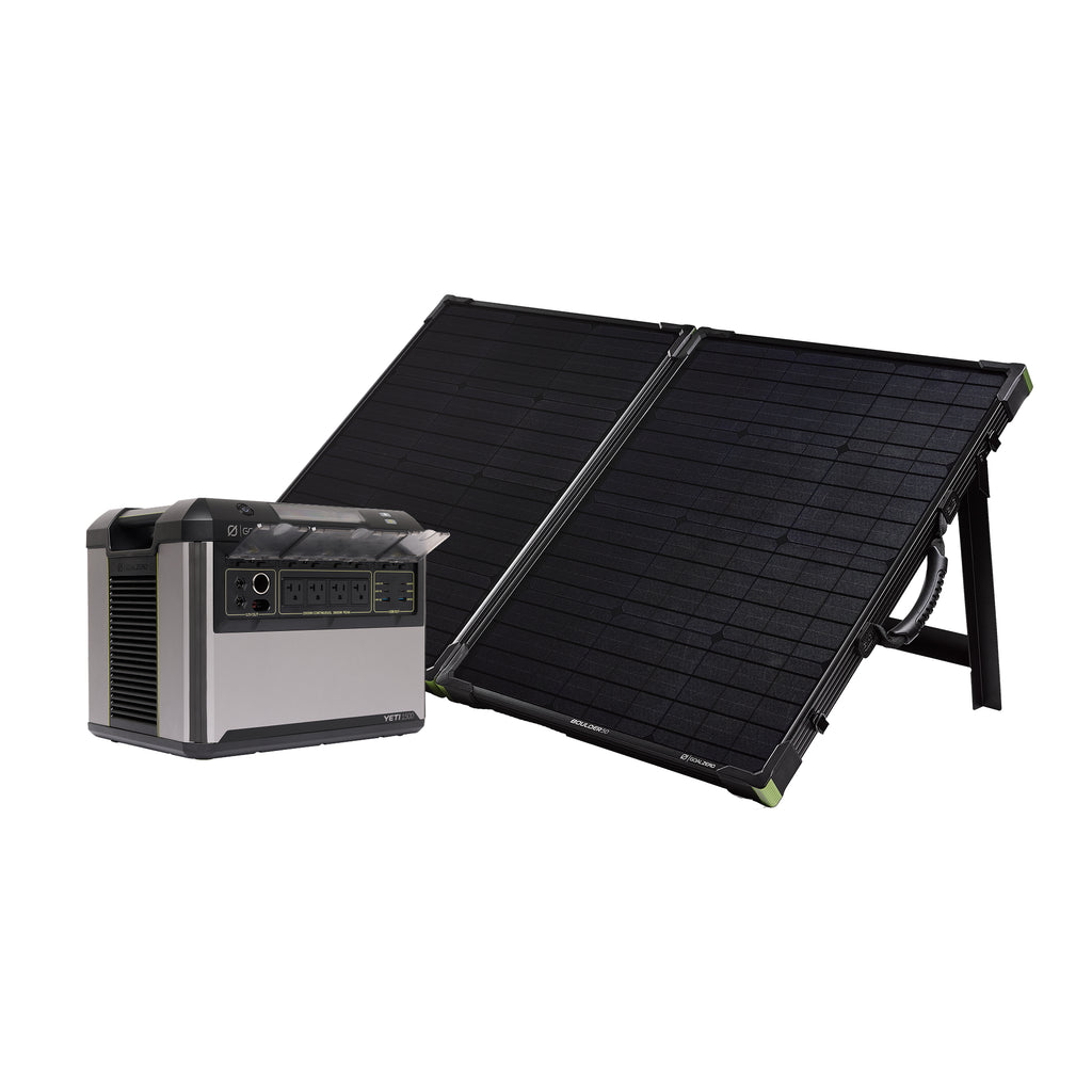 Yeti 1500 Solar Generator w/ Boulder 100W BC Solar Panel | Goal Zero