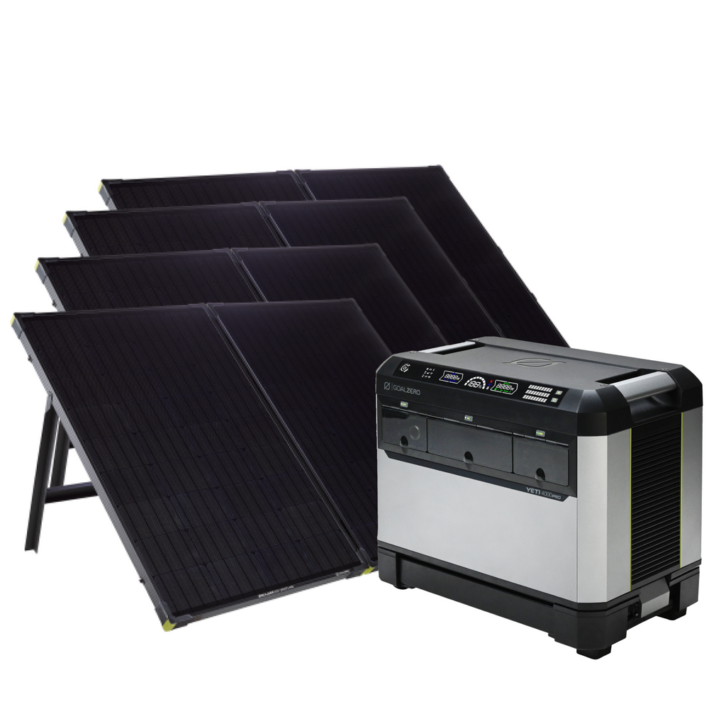 Yeti PRO 4000 + (4) Boulder 200 Briefcase Solar Generator | Goal Zero Yeti PRO 4000 + (4) Boulder 200 Briefcase Solar Generator | Goal Zero