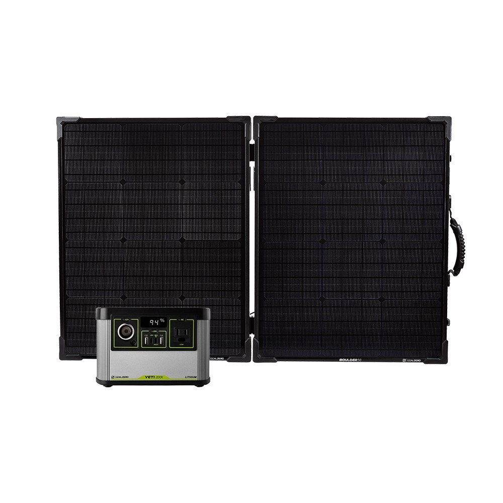 Yeti 200X + Boulder 100 BC Solar Generator – Goal Zero Yeti 200X + Boulder 100 BC Solar Generator – Goal Zero