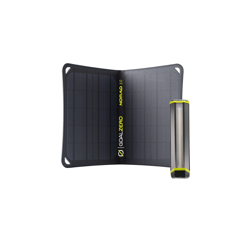 Nomad 10 Solar Panel + Torch 500 Multi-Purpose Light – Goal Zero