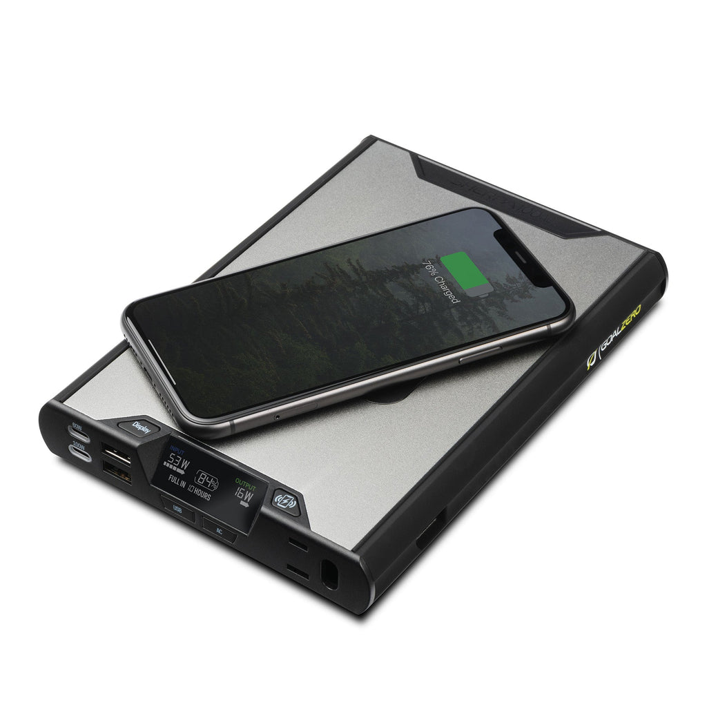 Sherpa 100AC Wireless Charging Power Bank + Nomad 50 Solar Panel