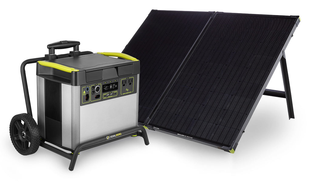 Goal Zero Yeti 3000X Power Station Boulder 200 Solar Generator