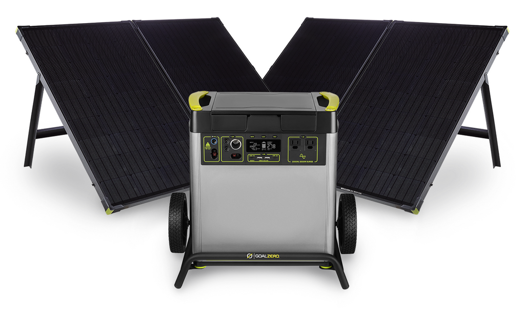 Yeti 6000X (2) Boulder 200 BC Solar Generator