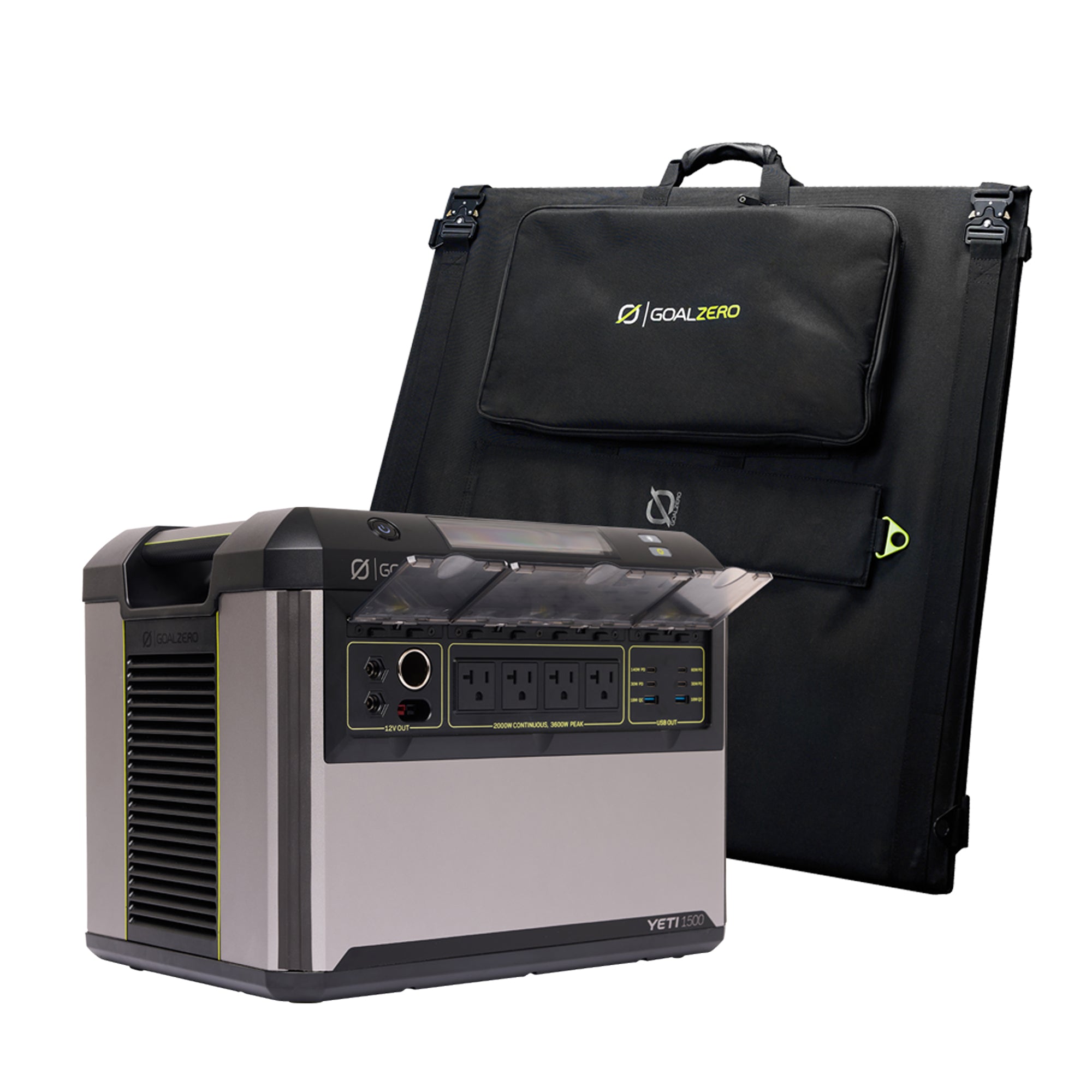 Goal Zero YETI 1500 Solar Generator Kit w/ Nomad 400 Watt Solar Panel