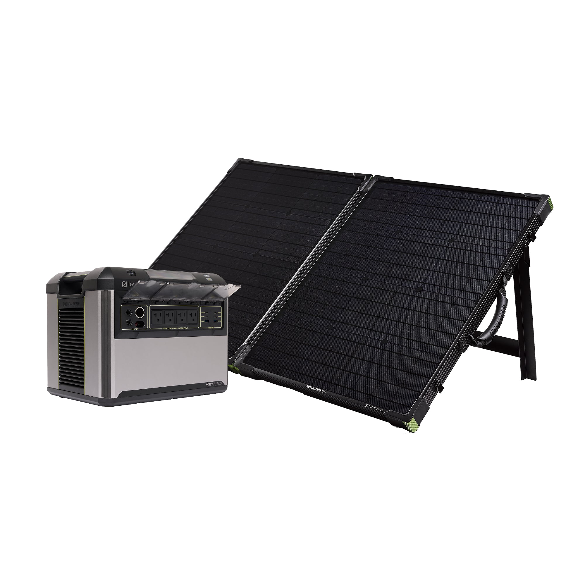 Yeti 1500 Solar Generator w/ Boulder 100W BC Solar Panel | Goal Zero