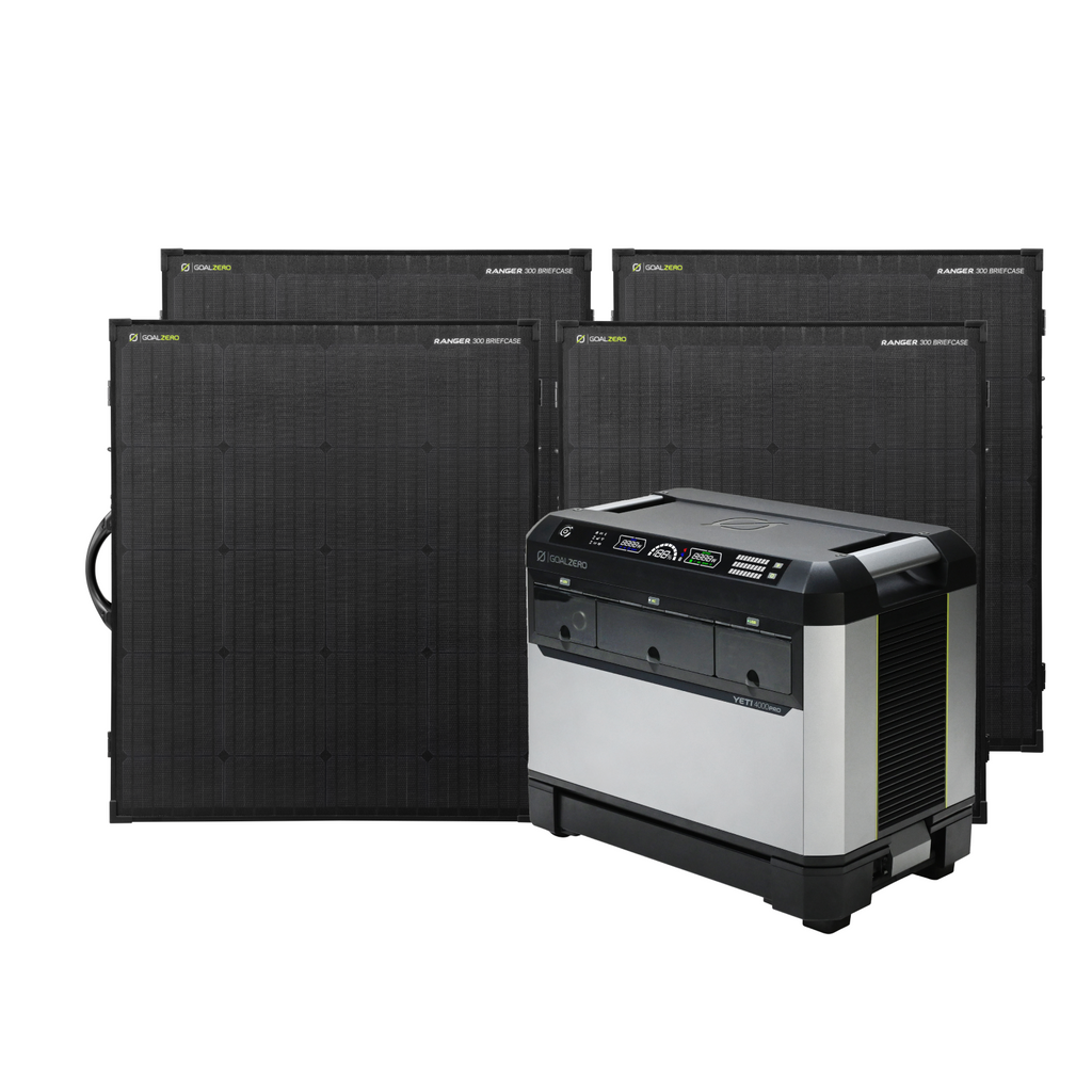Yeti Ranger Yeti PRO 4000 + (4) Ranger 300 Briefcase Solar Generator | Goal Zero