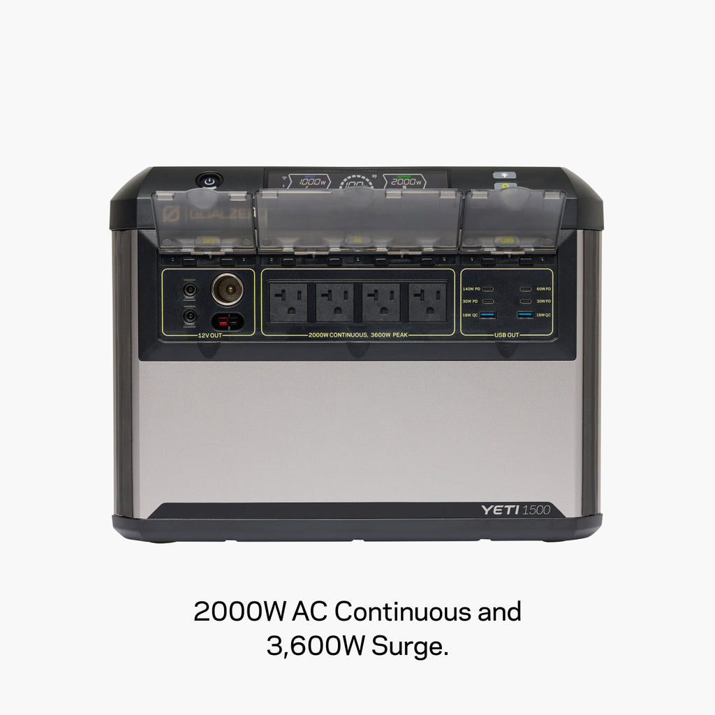 Goal Zero NEW YETI 1500 Portable Power Station 1505Wh LiFePo4 Battery