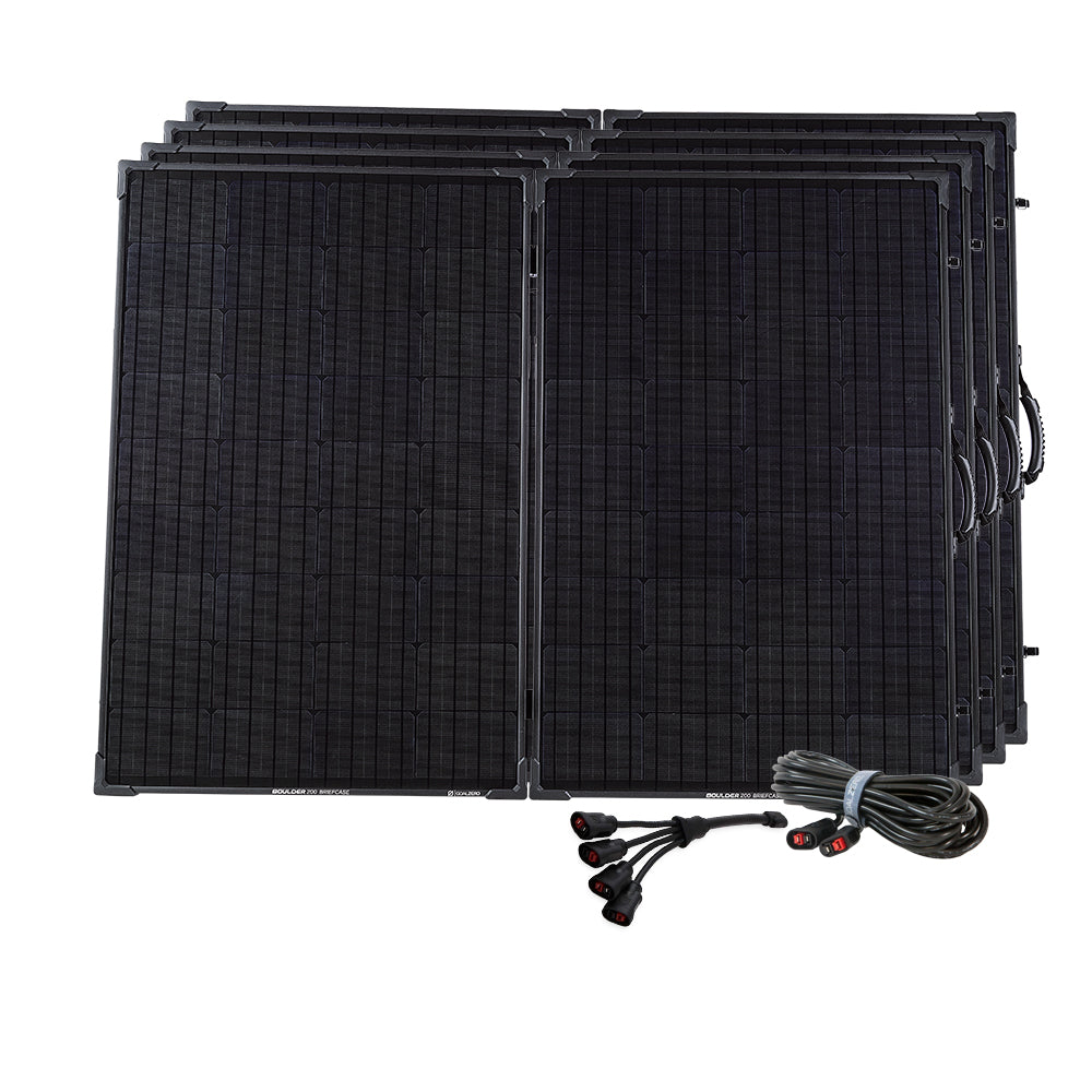 (4) Boulder 200 BC Solar Panel Bundle – Goal Zero