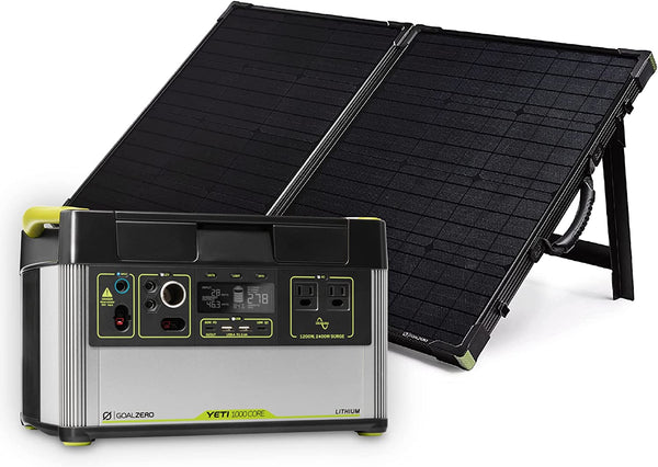 Goal Zero Solar Generator: Yeti 1000 Core + Boulder 100 Briefcase