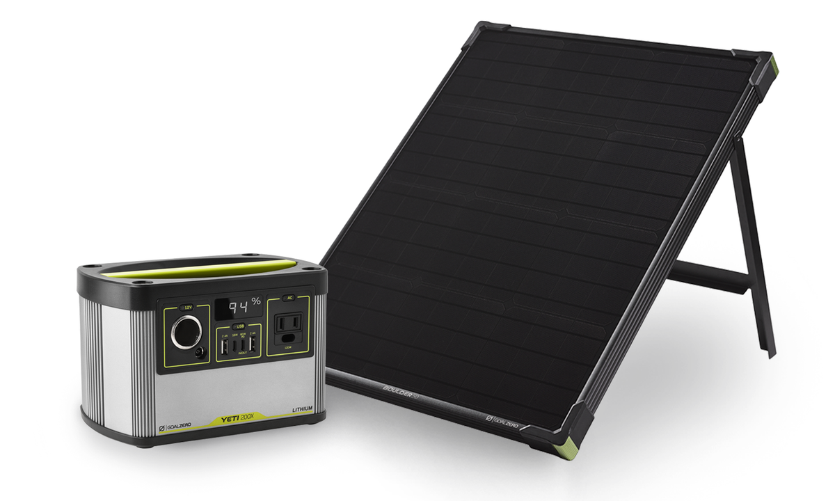 Yeti 200X + Boulder 50 Solar Generator – Goal Zero