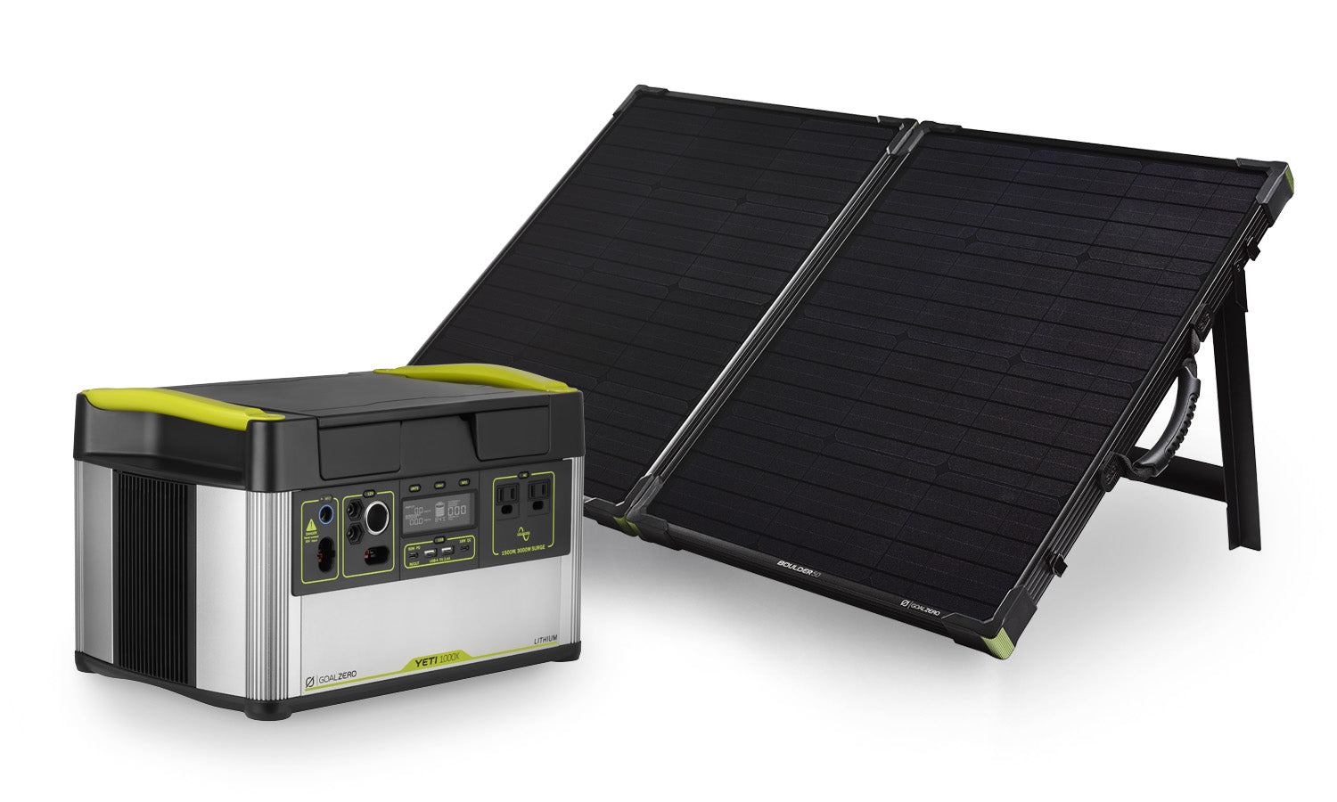 Goal Zero Solar Generator: Yeti 1000X + Boulder 100 Briefcase