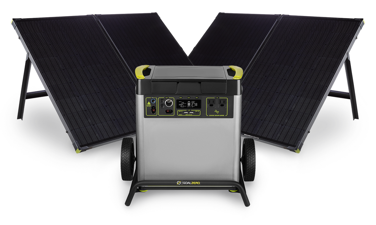 Yeti 6000X + (2) Boulder 200 Briefcase Solar Generator | Goal Zero